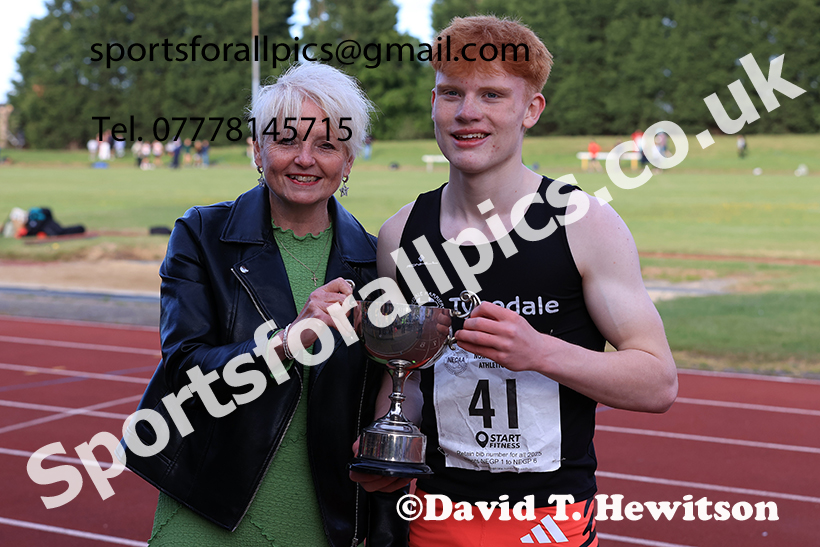 The 800 metres, 2025 NEGP No 2, Monkton Stadium, Wednesday, May 28th. Photo: David T. Hewitson/Sports for All Pics